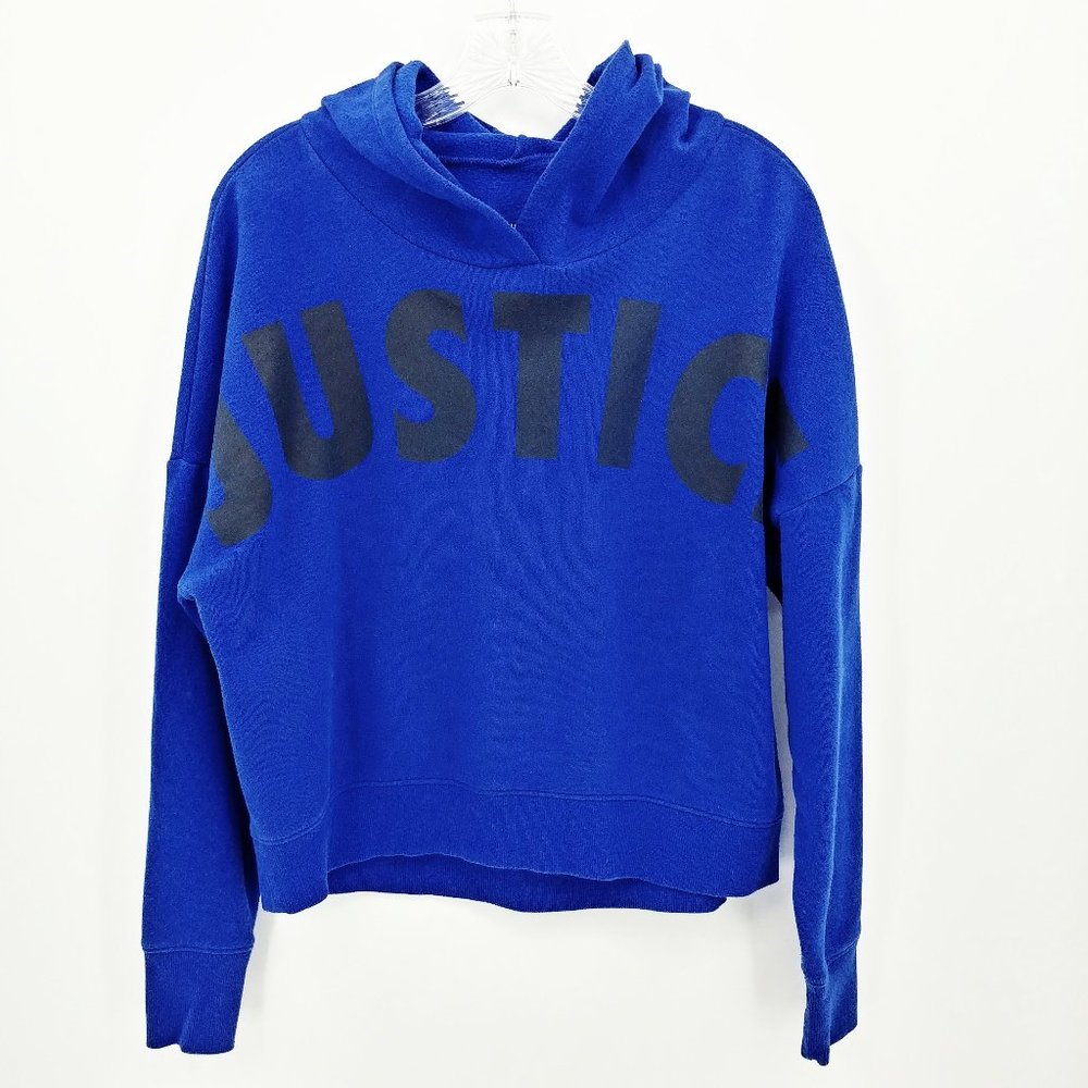 Justice Girls Royal Blue Dolman Sleeve Hoodie